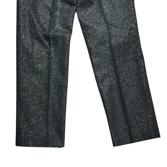 Zadig & Voltaire Black Peter Check Metallic Straight Leg Trousers EU 40 - Picture 8 of 9